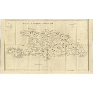 Map of Saint Domingue, Haiti and Dominican Republic, 1793 For Sale
