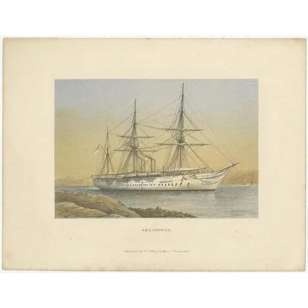 Griffin & Co., HMS Ships, 1880, Set of 2 For Sale - Image 3 of 10