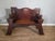 Brown Antique Scottish Arts & Crafts Oak Bench from Wylie Lockhead Manufacturers, 1900s For Sale - Image 8 of 8