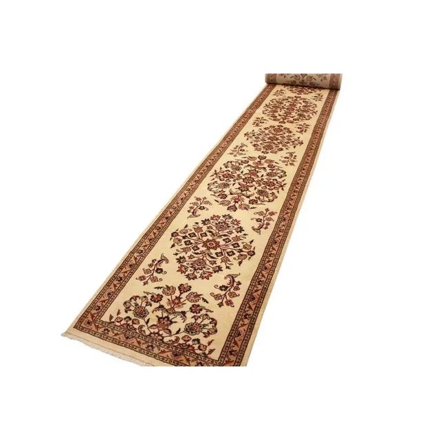 Middle Eastern Hand-Knotted Sarough Runner Rug For Sale - Image 4 of 10