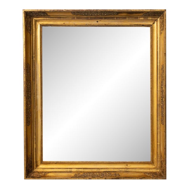19th Century France Gold Wood Mirror For Sale