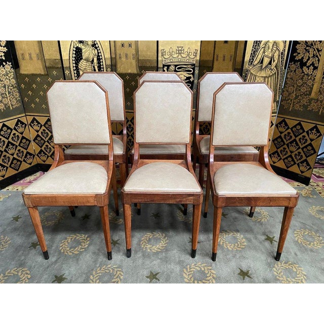 Art Deco Chairs, Set of 6 For Sale - Image 13 of 13
