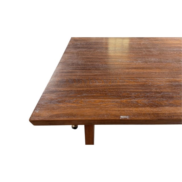 Late 20th Century Handcrafted Custom Quarter-Sawn Oak Coffee Table by Robert Johnson Furniture For Sale - Image 6 of 7