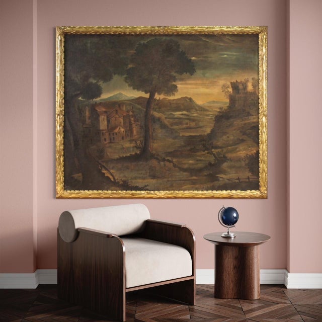 Italian Artist, Landscape, 1750, Oil on Canvas, Framed For Sale - Image 10 of 16