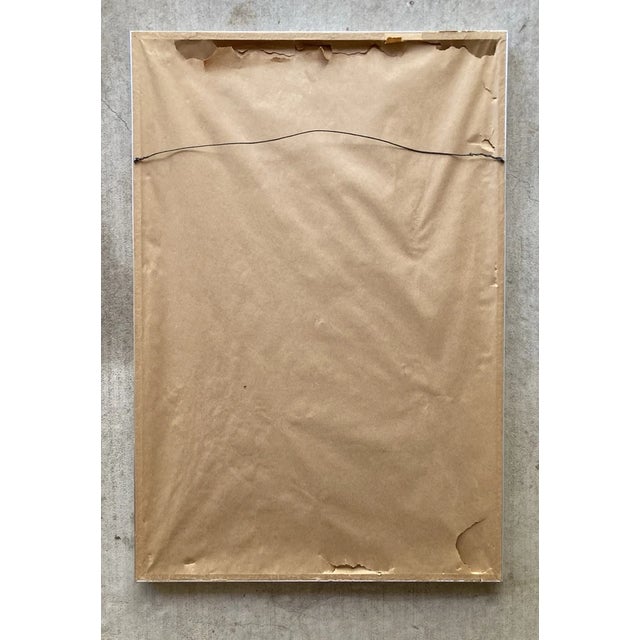 1960s Ozz Franca Hebrew Prayer Rabbi Shabbat Signed & Framed Litho Print For Sale In Dallas - Image 6 of 6