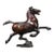 Bronze Galloping Horse Desk Sculpture, Flying Swallow Motif For Sale