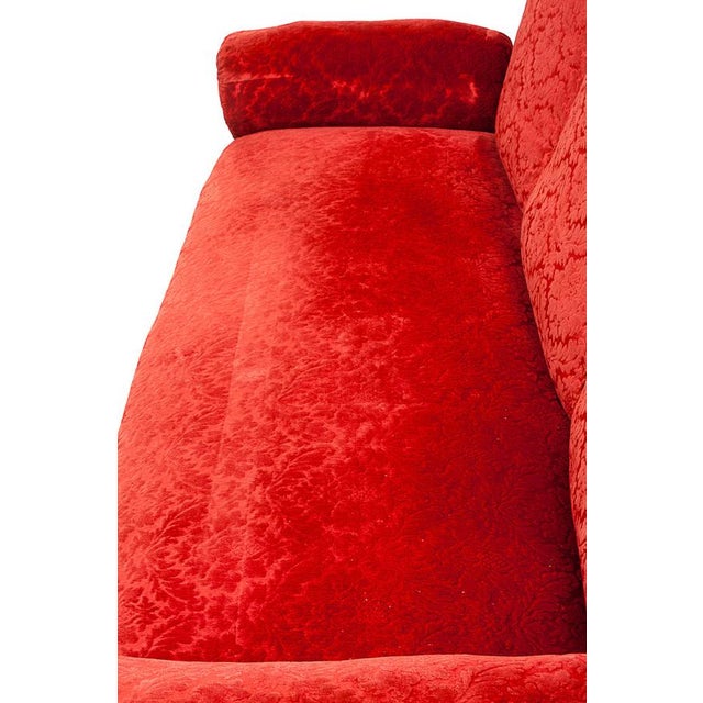 Red Red Alsatian Sofa, 1950s For Sale - Image 8 of 15