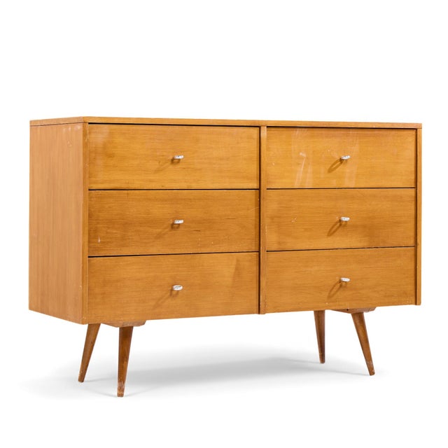 Paul McCobb for Planner Group Mid Century 6 Drawer Lowboy Dresser - Pair For Sale In Chicago - Image 6 of 17