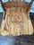 Antique h.w. Hull & Sons Quarter-Sawn Oak Swivel Desk Chair on Original Brass Casters For Sale - Image 11 of 12