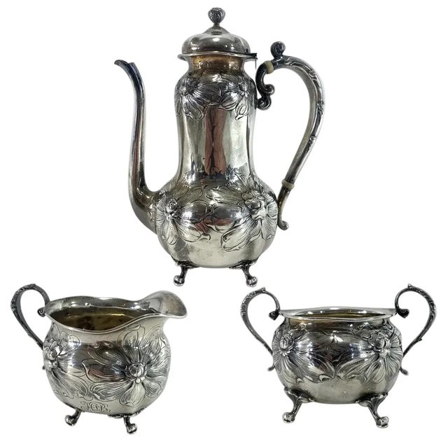 GORHAM。DOLLAR STEAMSHIP LINES。 食器、ボウル。骨董 Sale---gorham Silver Plated Sugar and Creamer Duchess EP YC