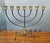 1960s Svend Aage Holm Sørensen Steel and Brass Menorah, Danish Mid-Century Modern, 1960s For Sale - Image 5 of 9