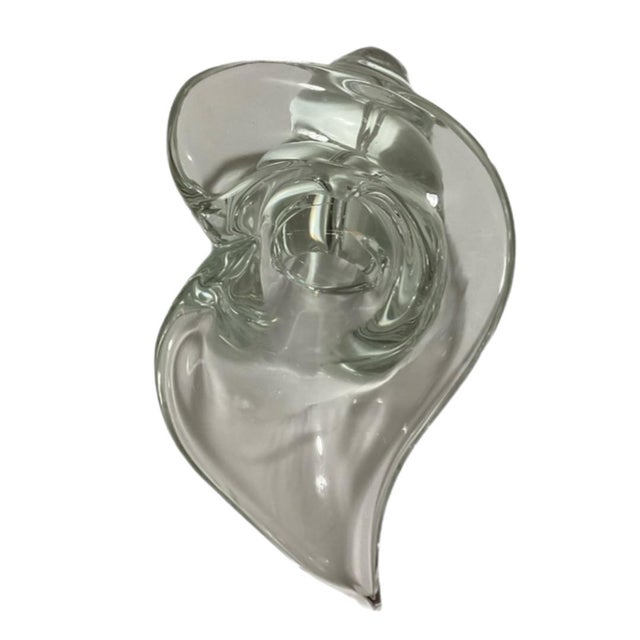 1970s 1970s Conch Shell Glass Sculpture by Licio Zanetti, Signed Venetian Murano Blown Glass For Sale - Image 5 of 7