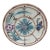 19th Century Majolica Flowers & Butterfly Plate Wasmuel For Sale