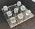 Vintage Hivo Van Teal Lucite Tic Tac Toe set, ca 1970 Signed by the artist. Board and X pieces have engraved lines. Board...