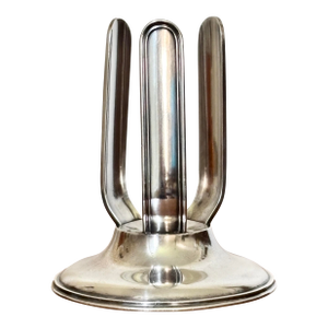 1920s Rare Hotel Silver Caddy Torpedo Soda Bottle Holder, Mid-Day Club