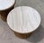 Marzio Cecchi Studio Most Rope Travertine Top Side Tables or Nightstands, a Pair