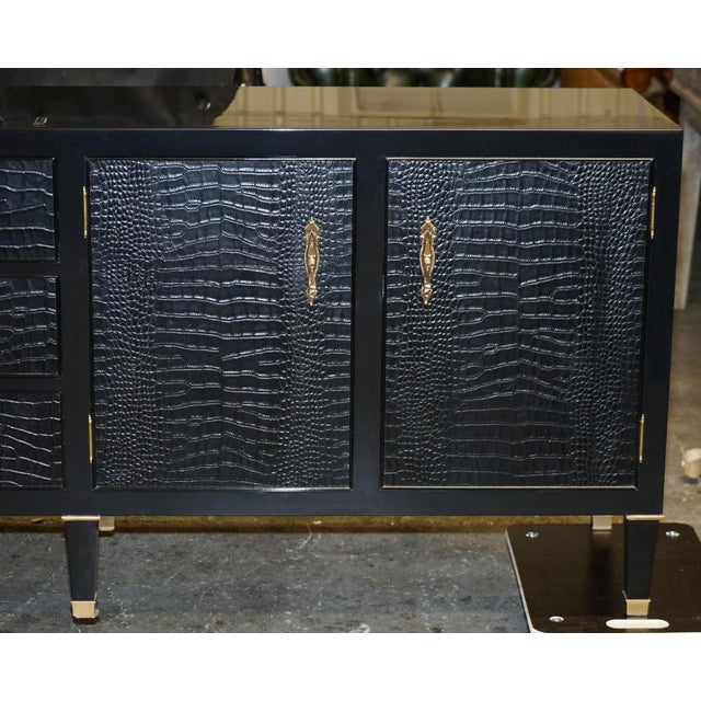 Brook Street Chest of Drawers Sideboard in Alligator Leather from Ralph Lauren For Sale - Image 4 of 18