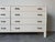 1970s 1970s Vintage John McGuire Eight Drawers Wood and Rattan White Painted Dresser With Solid Brass Pulls For Sale - Image 5 of 12