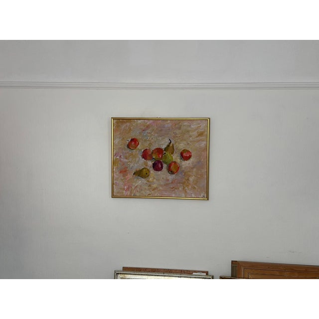 Bente Bjerregaard, Fruit, 1989, Oil on Canvas, Framed For Sale - Image 16 of 18