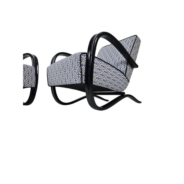 Set of H 269 Lounge Chairs by Jindřich Halabala for Up Zavody, 1940s For Sale - Image 14 of 15