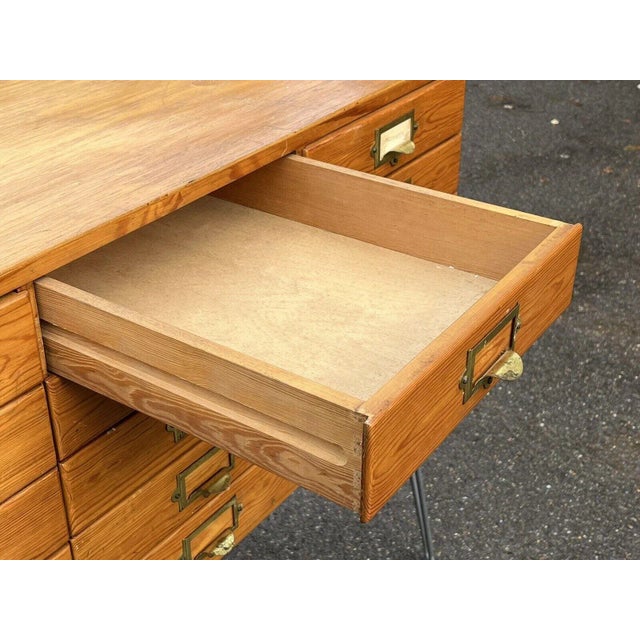Mid-Century Pine Chest of Drawers For Sale - Image 12 of 13