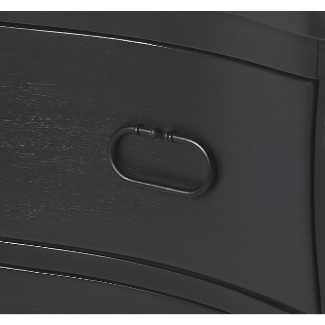 Rochelle 2 Drawer Chest, Black For Sale In Chicago - Image 6 of 8