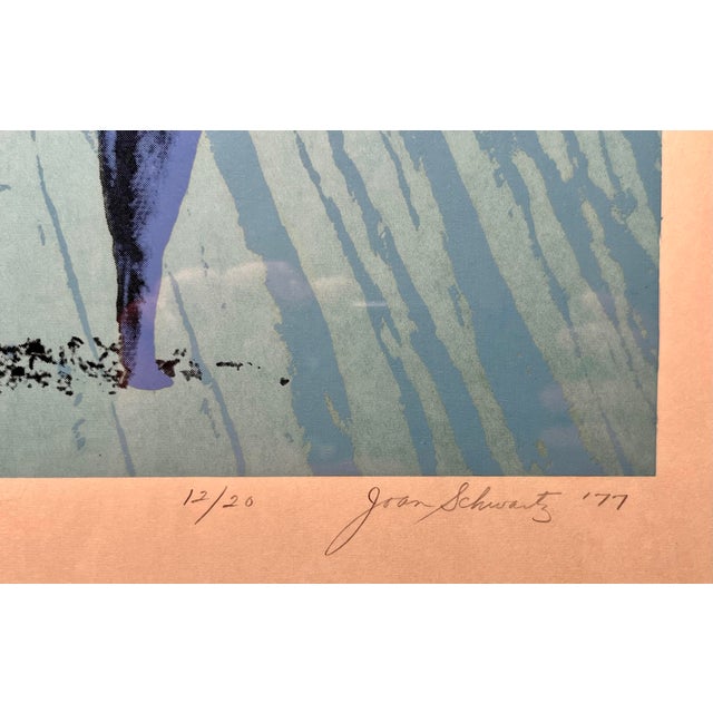 Pop Art 1977 Limited Edition Lithograph "Salvador Dali Llama" by Joan Schwartz Signed For Sale - Image 3 of 6