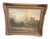 This captivating antique oil painting presents a sweeping pastoral landscape infused with romanticism and classical...