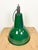 Industrial Green Enamel Factory Lamp with Cast Iron Top, 1960s For Sale - Image 12 of 17