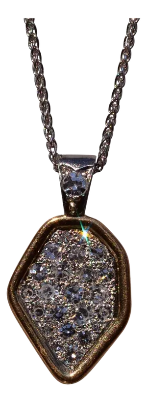 The Freetown: Custom Sierre Leone Pendant Set with Natural Diamonds