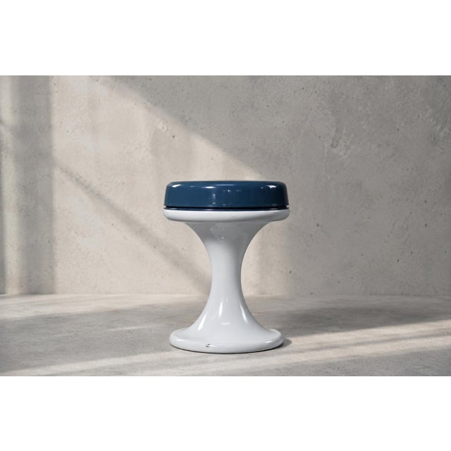 Vintage Space Age Plastic Stool from Emsa, West Germany, 1960s For Sale - Image 4 of 12