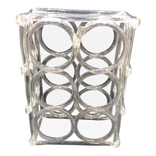 Acrylic Six Slot Wine Holder For Sale