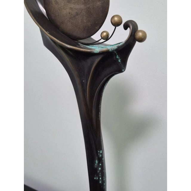 Heidi Hornberger "Integration" Bronze on Marble Sculpture For Sale - Image 10 of 14