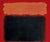 Rare, over-size 1999 silkscreen poster after the 1957 painting "Light Red Over Black" by Mark Rothko. Printed on heavy-...