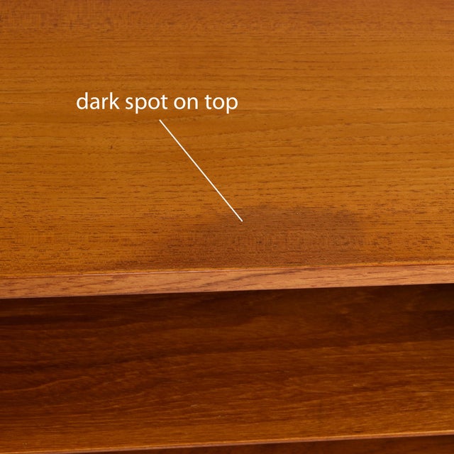 Wood Poul Hundevad Danish Teak Bookcase on Hairpin Legs 1960s For Sale - Image 7 of 9