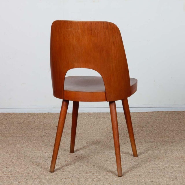 Vintage Chairs by Oswald Haerdtl for Ton, 1960, Set of 4 For Sale - Image 9 of 10