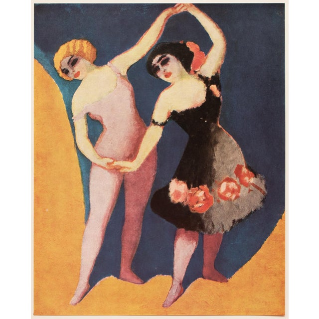 A stunning period offset lithograph, print, after painting "The Dancers" (1906) by Dutch-French painter Kees van Dongen...