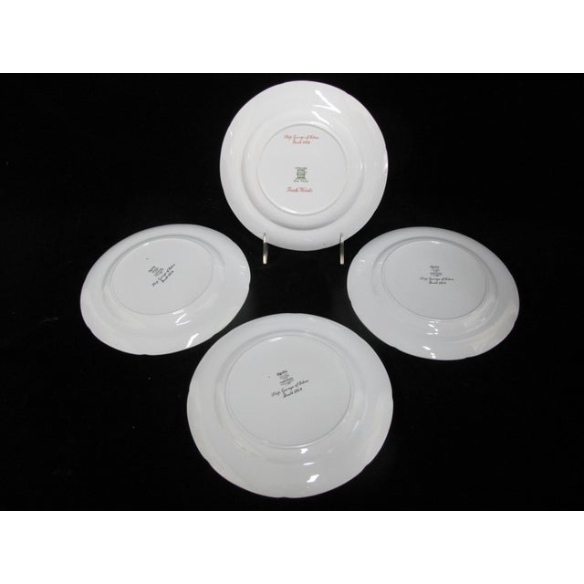 Spode Spode Copeland England Red Trade Winds George of Salem 8" Salad Plate Set of 4 For Sale - Image 4 of 5