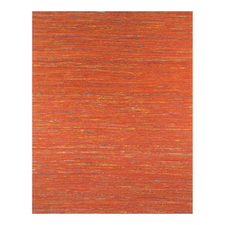 Pasargad Home Modern Coral Sari Silk Area Rug, 4' 0'' X 6' 0'' For Sale