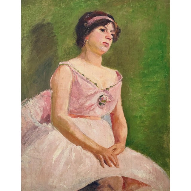 Charles De Ziegler, La danseuse au tutu rose, Oil on Canvas For Sale - Image 12 of 12