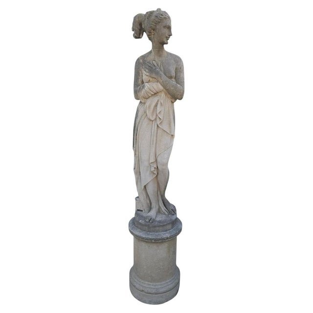 Italian Artist, Large Venus Sculpture, 1950s, Vicenza Stone For Sale - Image 13 of 13