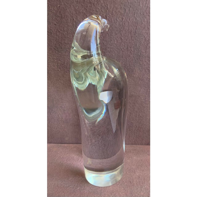 Livio Seguso Vintage Oggetti Crystal Bird For Sale - Image 4 of 9