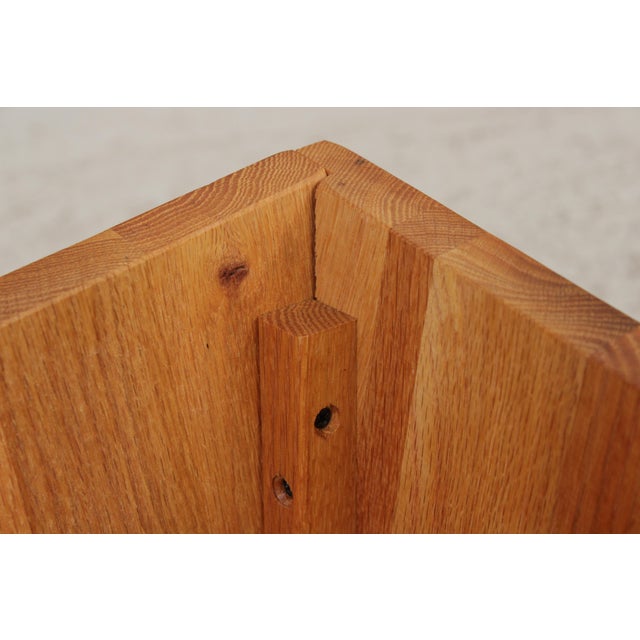 Pair Modern Arts & Crafts Design Oak Box Tables For Sale - Image 10 of 13
