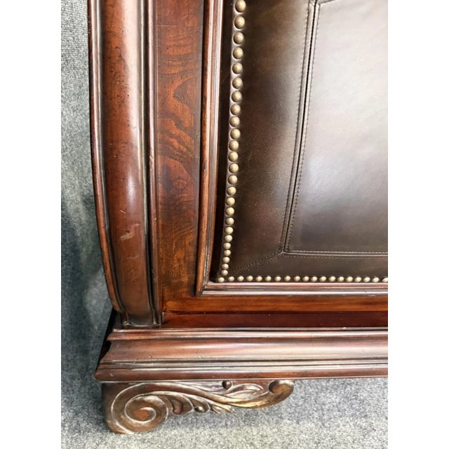 Art Furniture Regal Collection King Size Bed Frame For Sale - Image 9 of 11