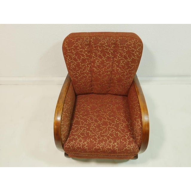 1950s Mid-Century Art Deco Club Chair, Germany, 1950s For Sale - Image 5 of 15