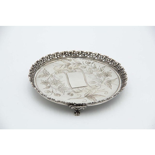 Silver Circular Ticket Box with Grate For Sale - Image 4 of 4