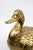 Hollywood Regency Gilt Metal Duck-Shaped Ice Bucket with Hinged Lid and White Lacquered Compartment by Mauro Manetti, 1970s For Sale - Image 15 of 18