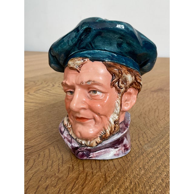 Late 19th Century Early 20th Century Antique Majolica Scotsman Tobacco Jar For Sale - Image 5 of 13