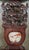 1950s 1950s Pair of Hand-Carved Chinese Hardwood Horseshoe Back Side Chairs With Marble Insets For Sale - Image 5 of 5