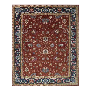 Handwoven Heriz Style Area Rug 11’10” X 14’5″